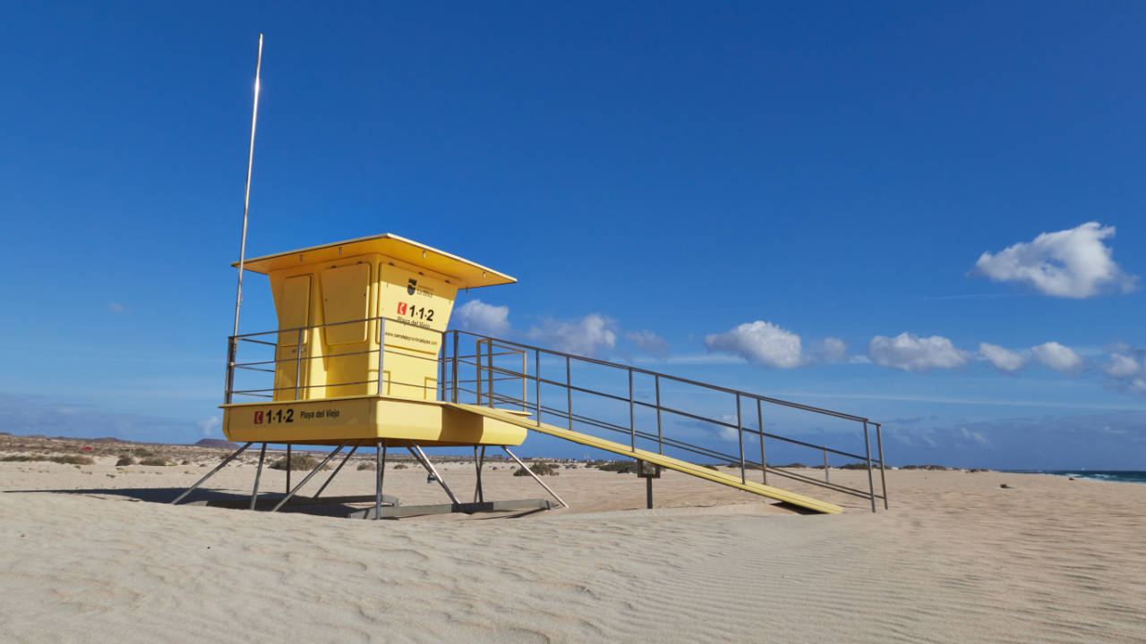 Playa del Viejo El Jable Dunas de Corralejo Fuerteventura.