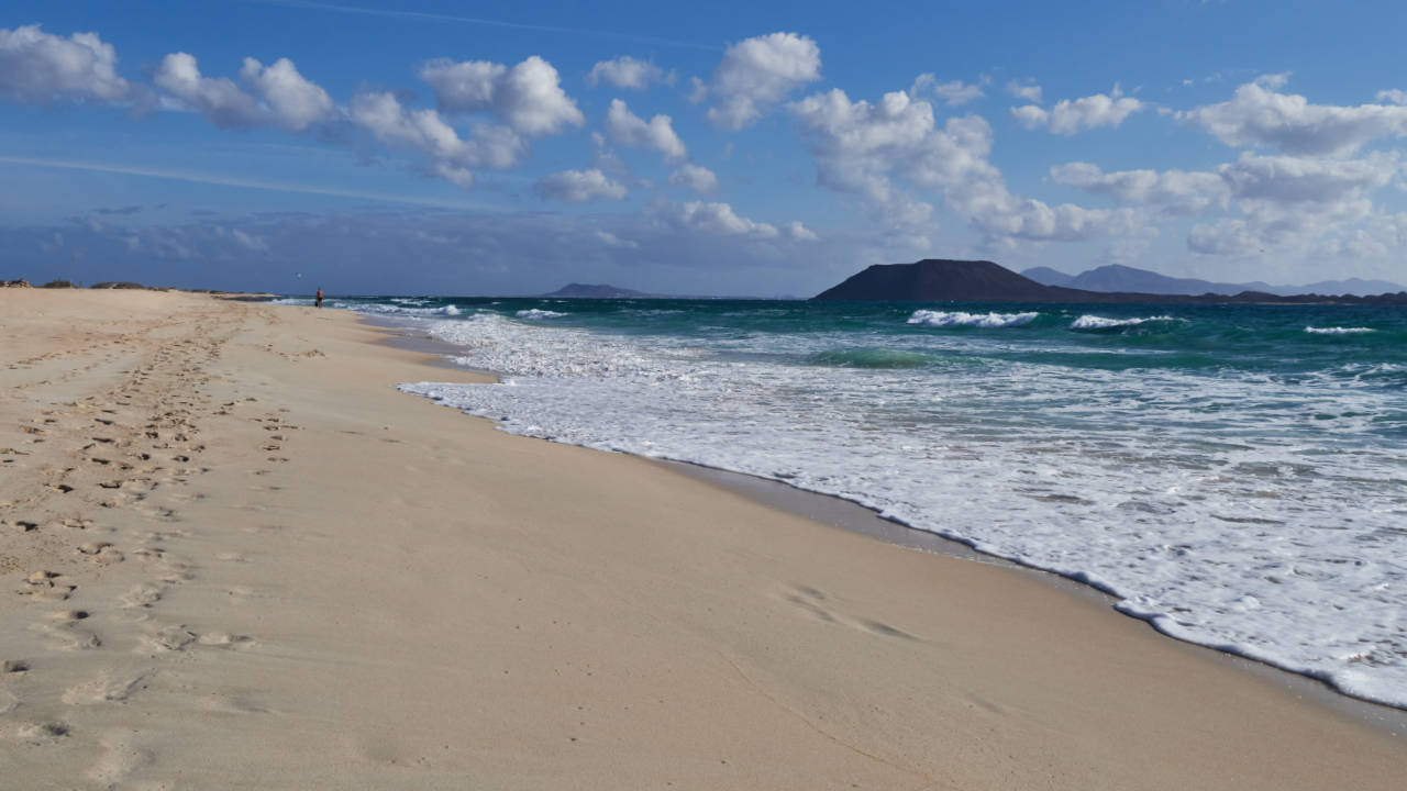 Playa del Viejo El Jable Dunas de Corralejo Fuerteventura.