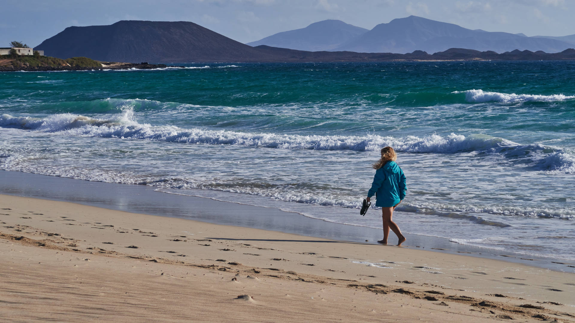 Playa Bajo Negro El Jable Dunas de Corralejo Fuerteventura.