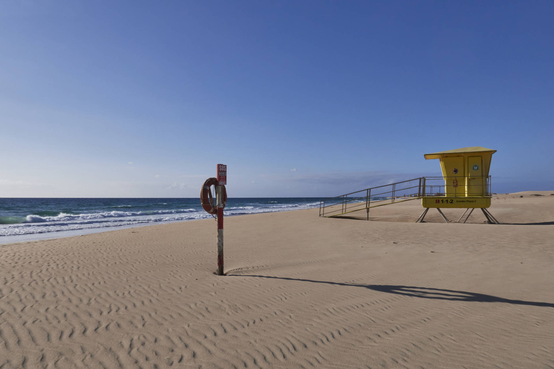 Playa Larga El Jable Corralejo Playa Fuerteventura.