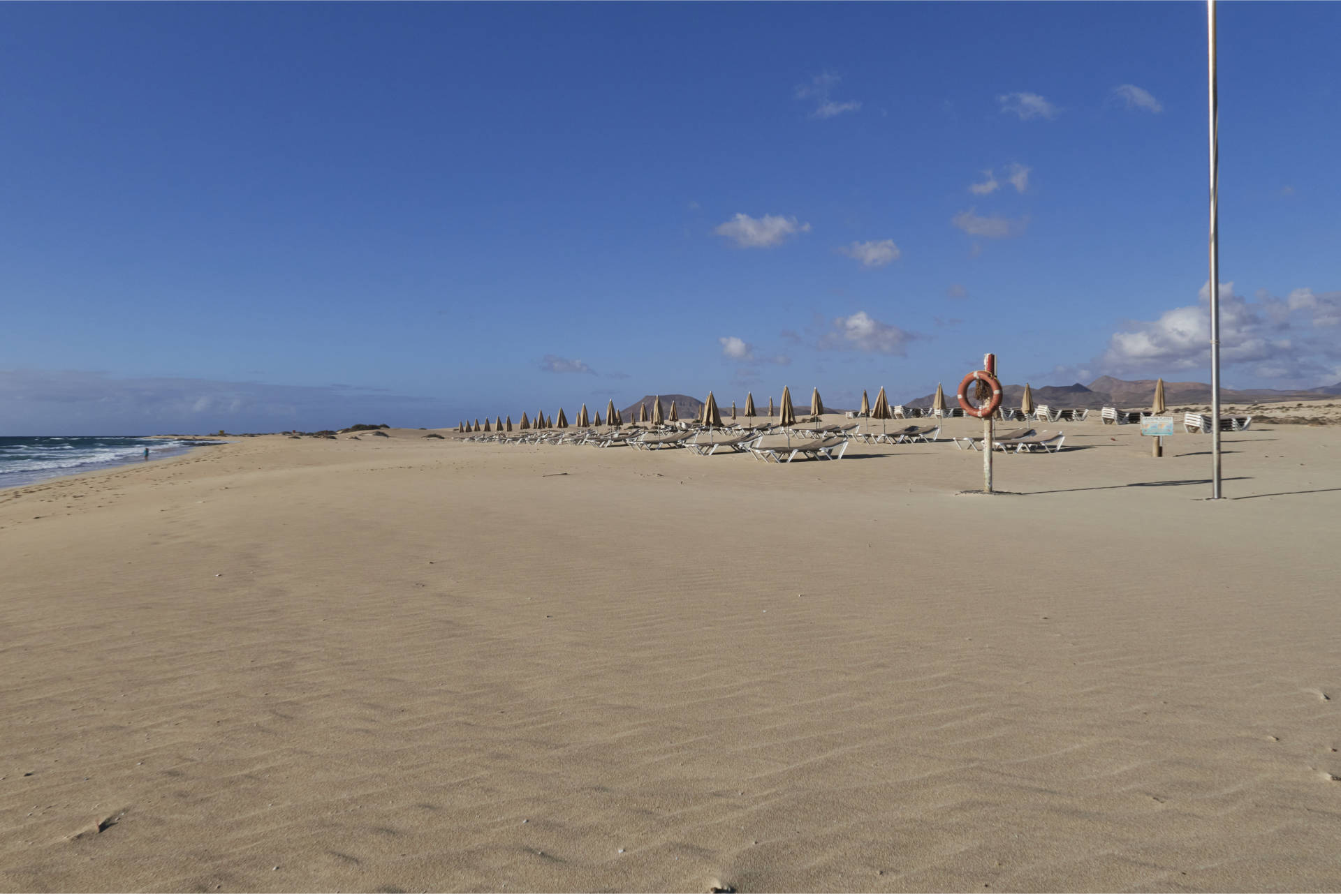 Playa Larga El Jable Corralejo Playa Fuerteventura.