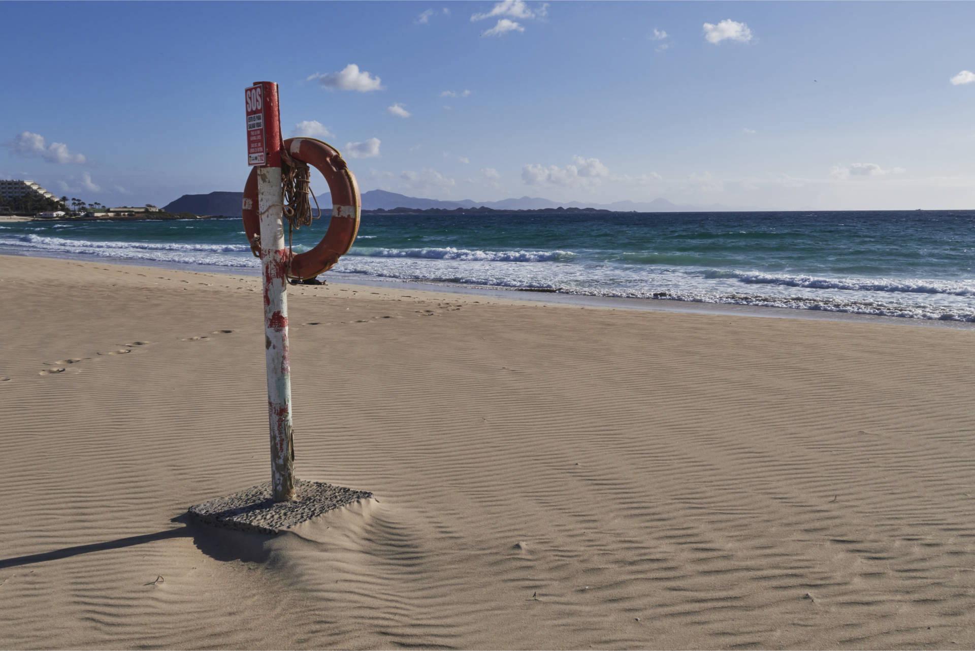 Playa Larga El Jable Corralejo Playa Fuerteventura.