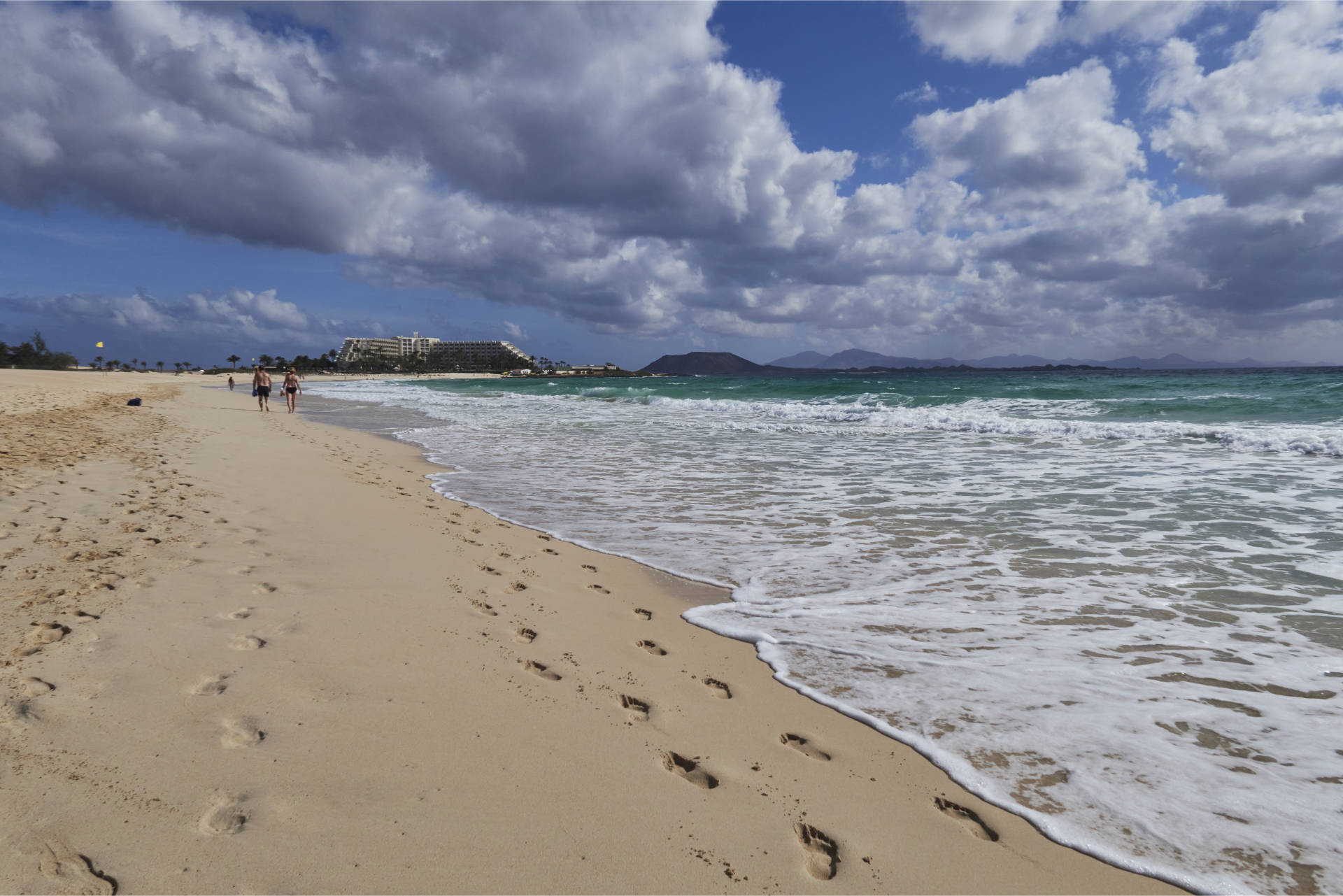 Playa Larga El Jable Corralejo Playa Fuerteventura.