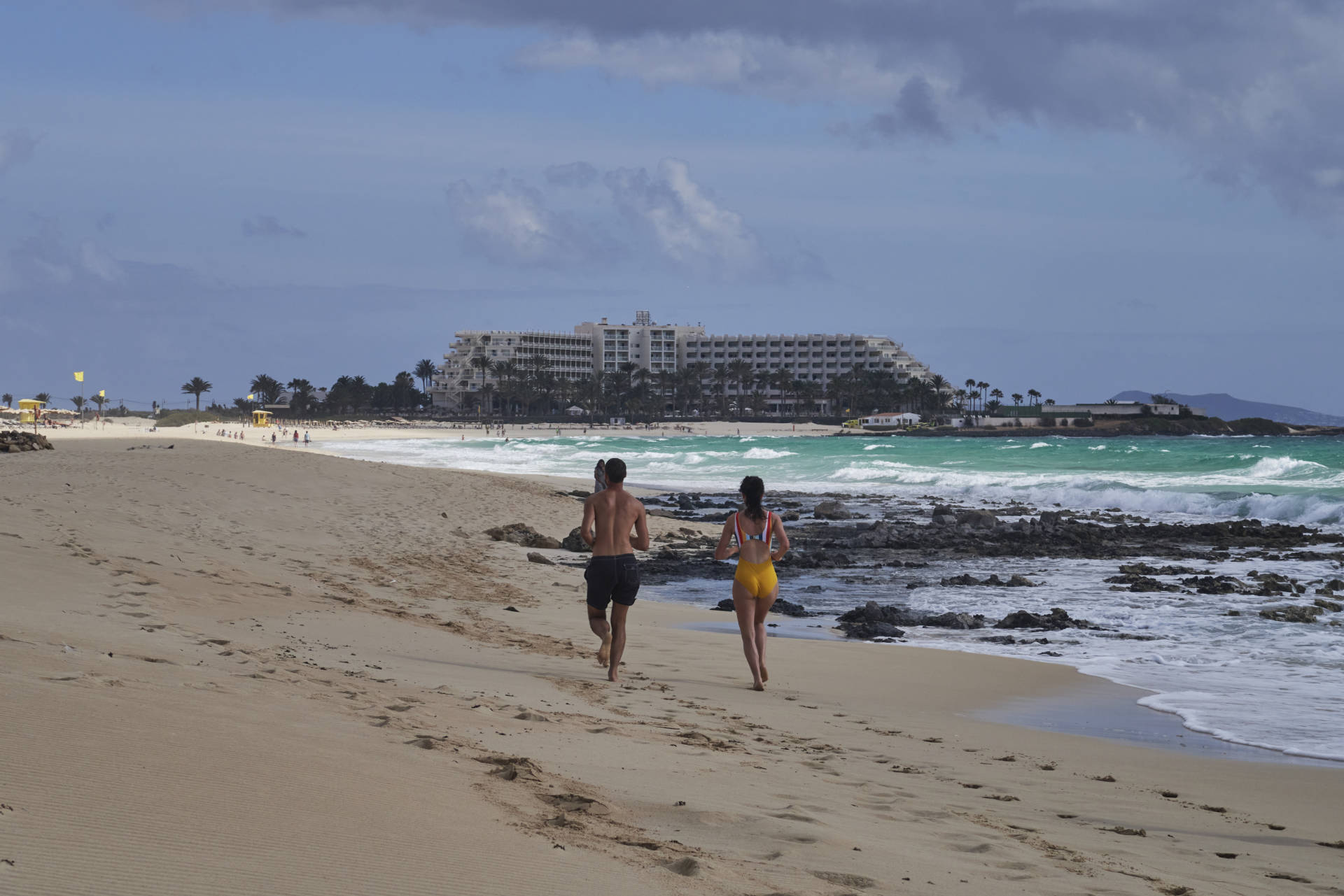 Playa Larga El Jable Corralejo Playa Fuerteventura.