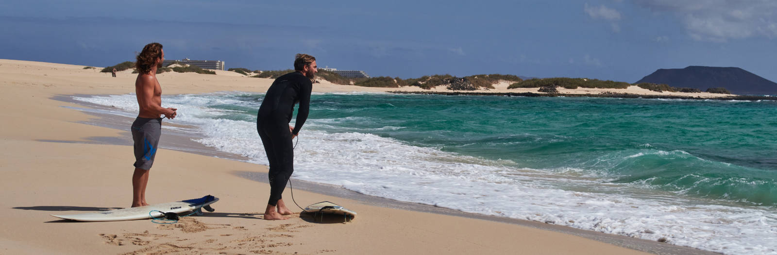 Playa del Dromidero El Jable Dunas de Corralejo Fuerteventura.