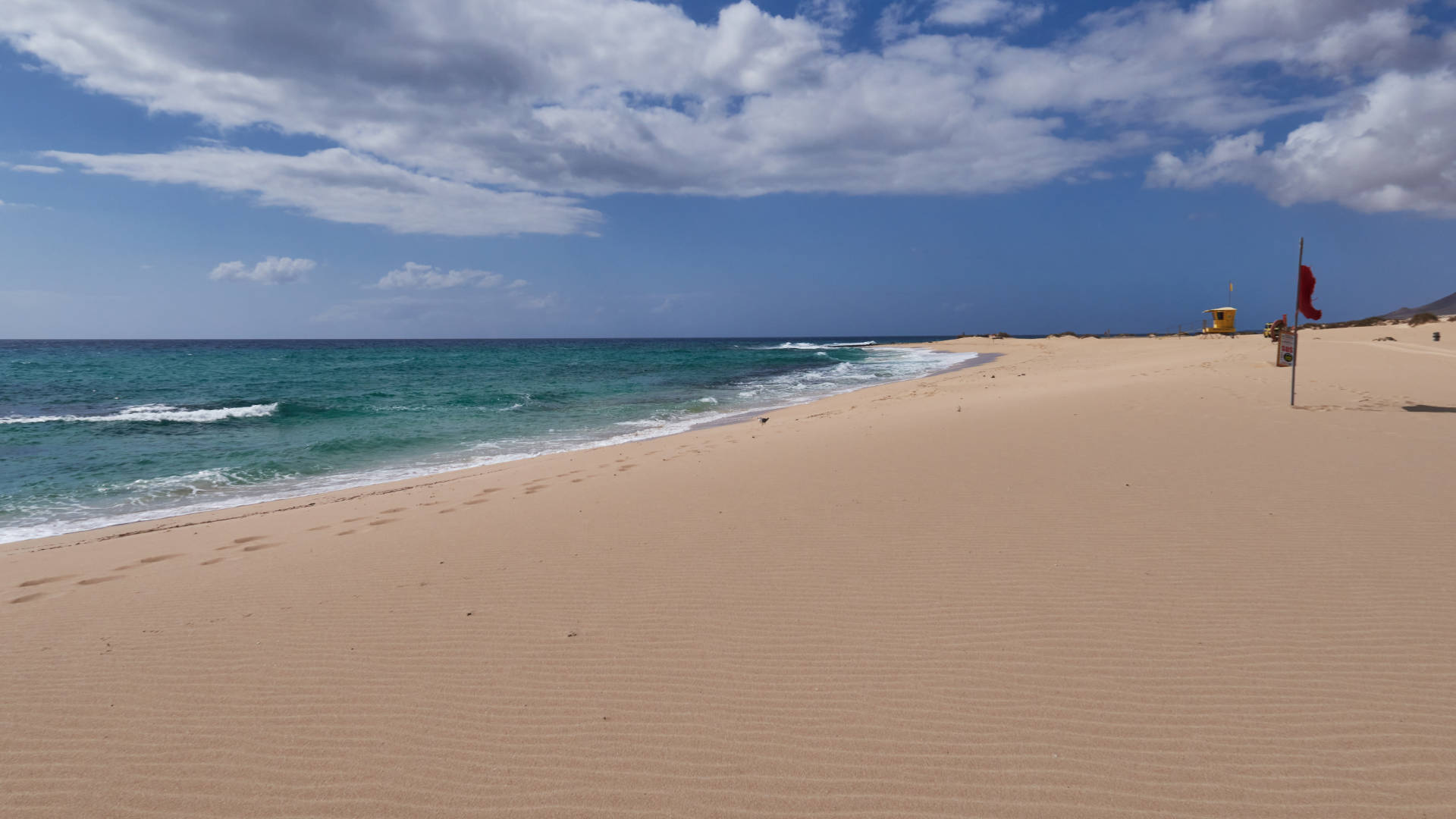 Playa del Dromidero El Jable Dunas de Corralejo Fuerteventura.