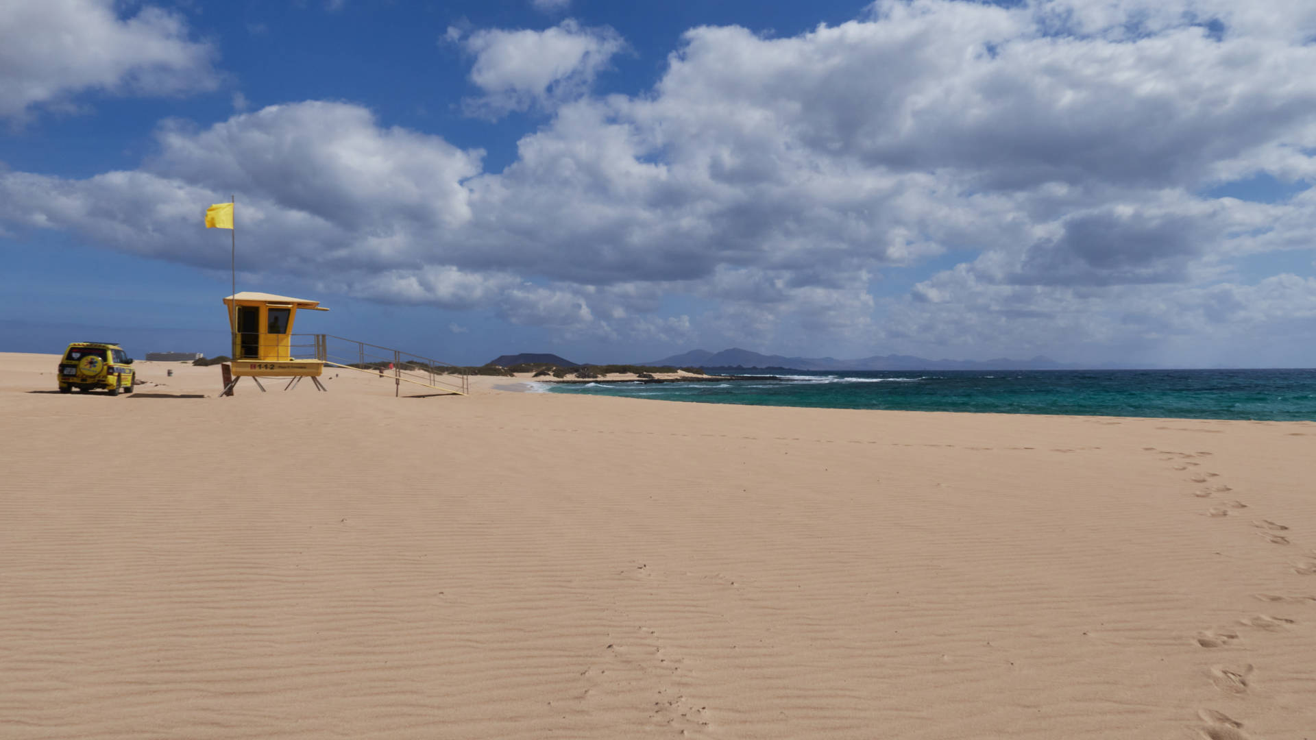 Playa del Dromidero El Jable Dunas de Corralejo Fuerteventura.