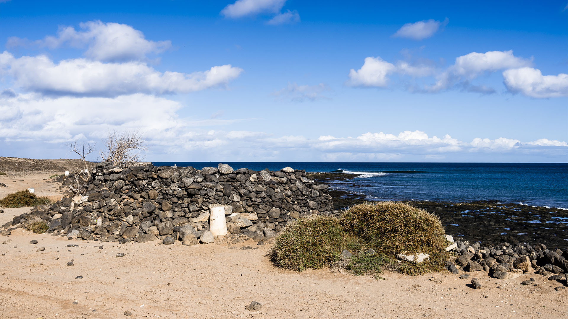 Der Strand Playita de las Arenas im Osten von Puerto del Rosario Fuerteventura.