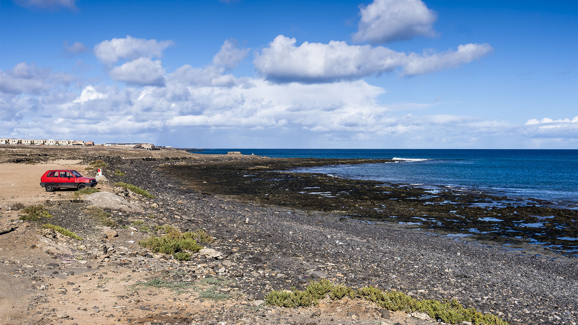 Der Strand Playita de las Arenas im Osten von Puerto del Rosario Fuerteventura.