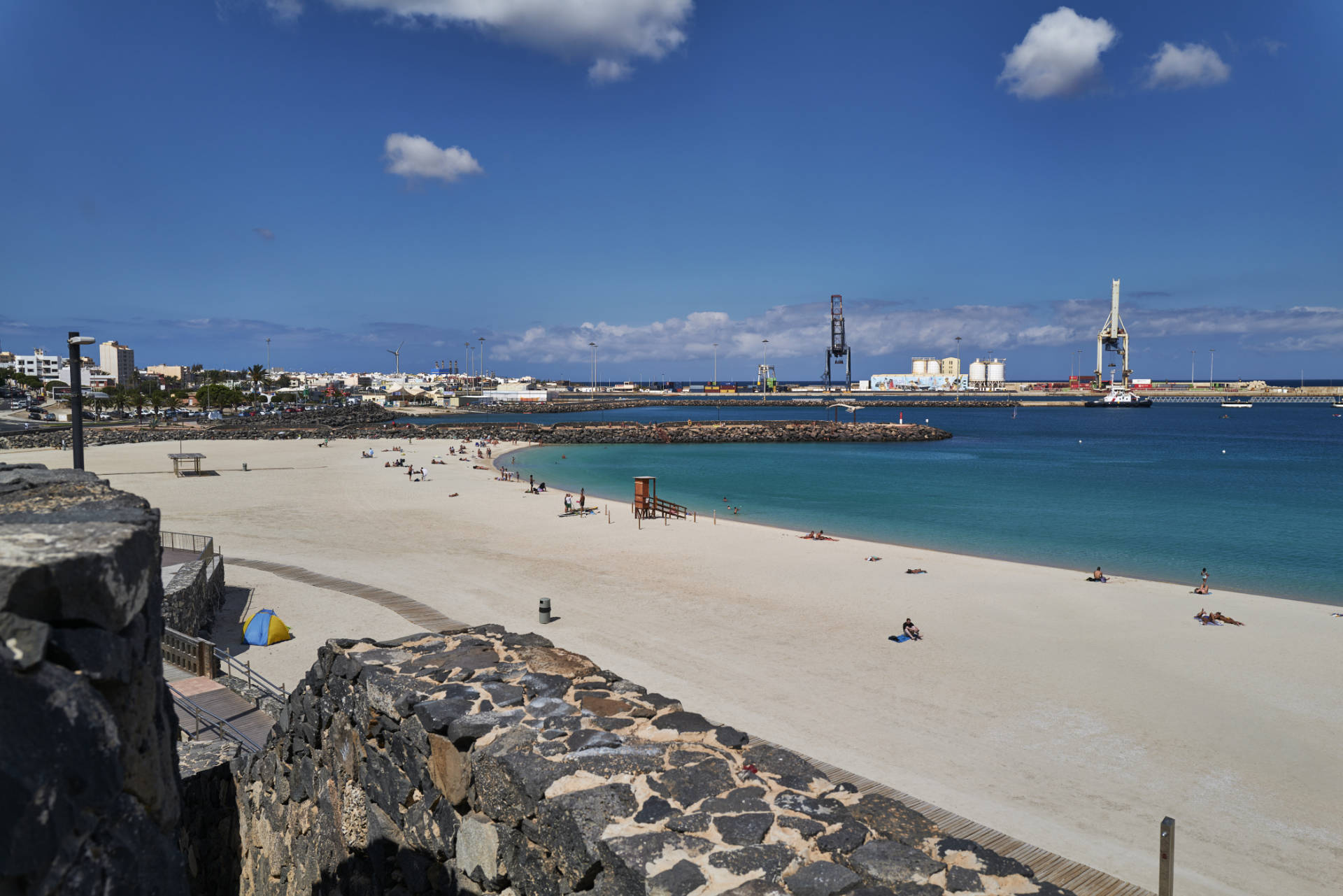 Playa de los Pozos aka Los Hornos Puerto del Rosario Fuerteventura.