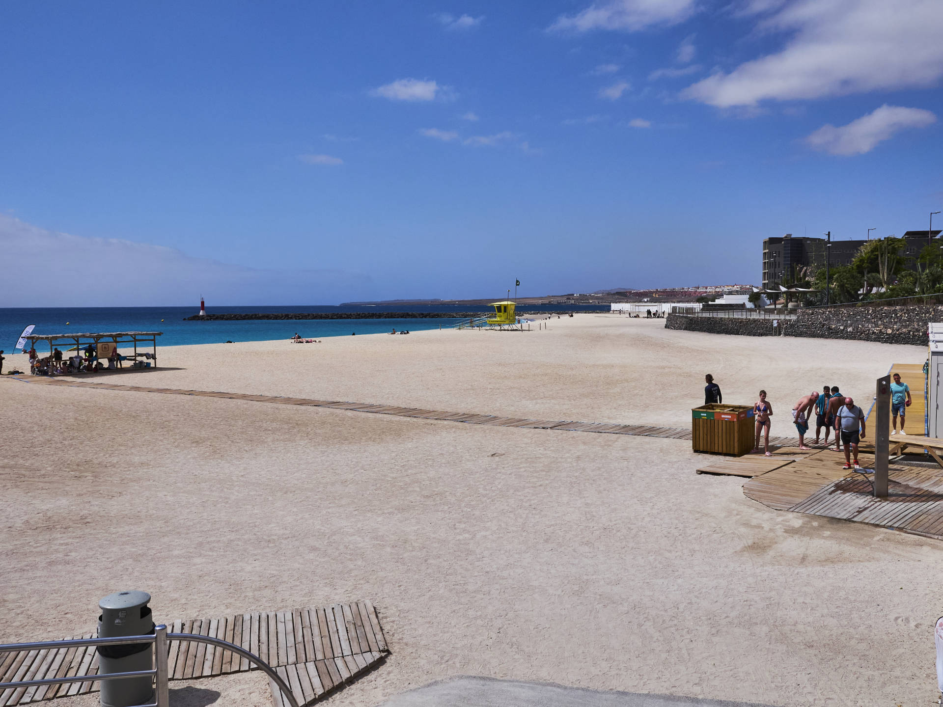 Der Strand Playa de los Pozos Puerto del Rosario Fuerteventura.