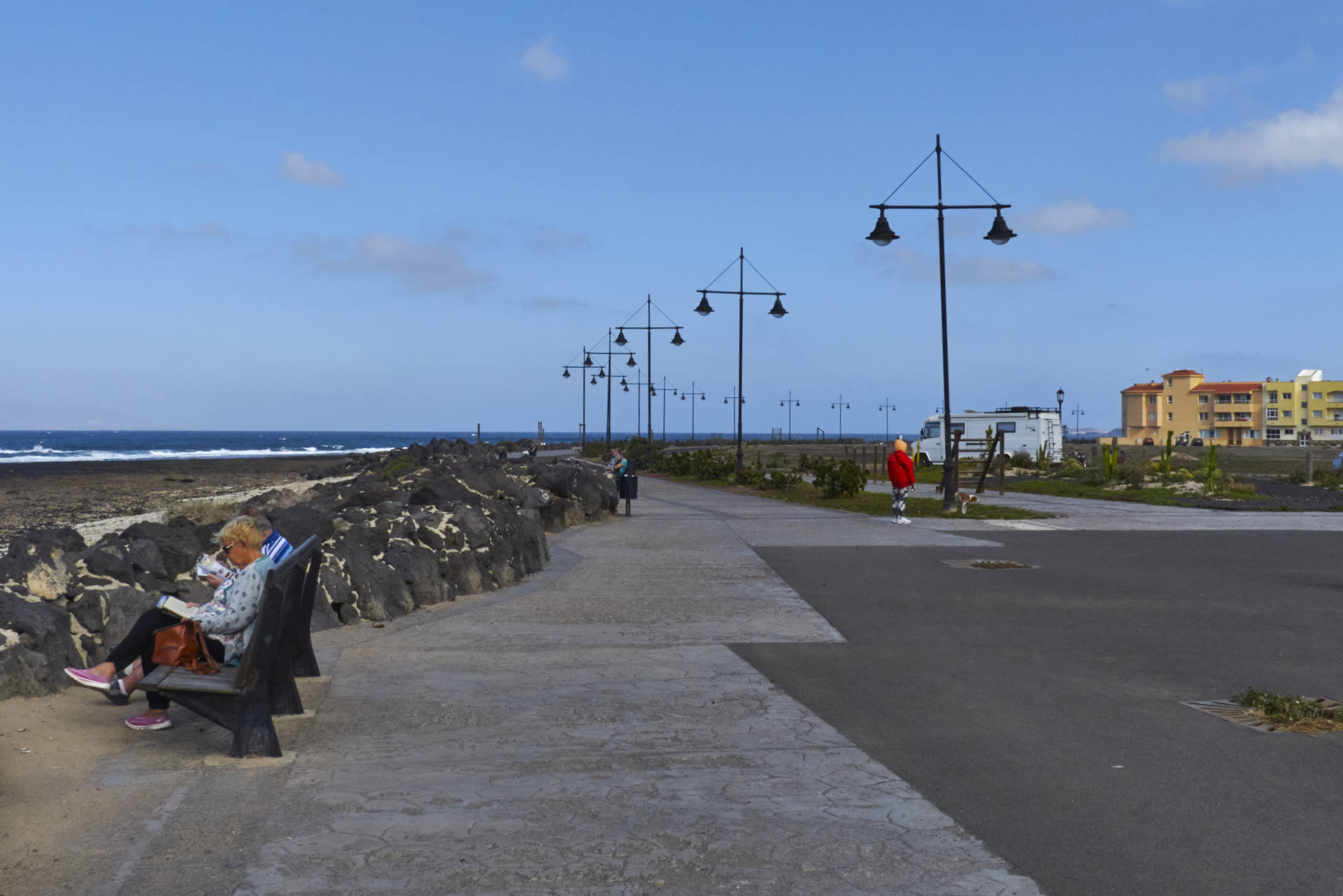 Paseo El Charco de Bristol Corralejo Fuerteventura.