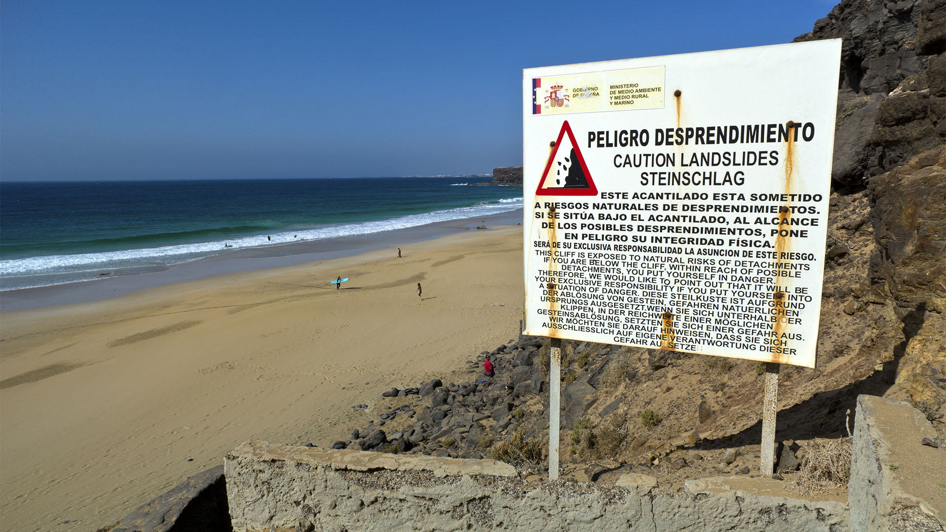 Die Strände Fuerteventuras: Playa de la Águila aka Playa Escalera.