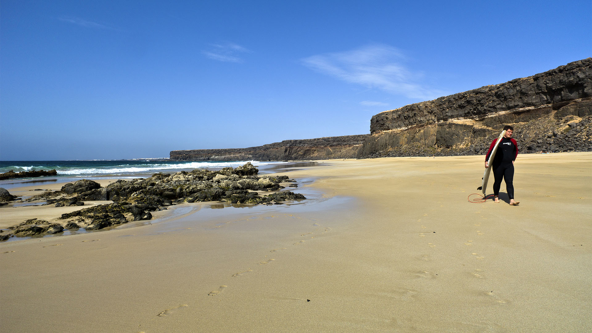 Die Strände Fuerteventuras: Playa de la Águila aka Playa Escalera.