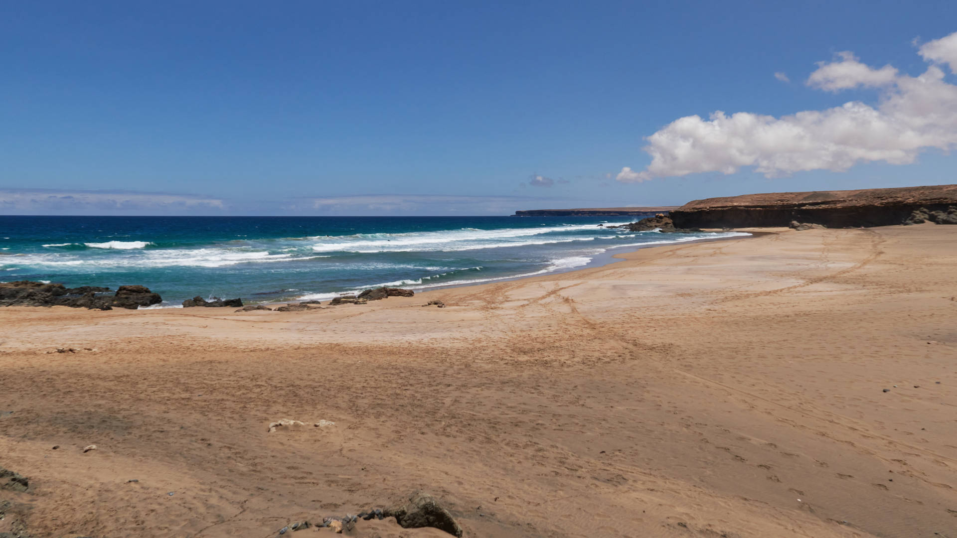 Der Strand Playa Jarugo nahe Tindaya Fuerteventura.