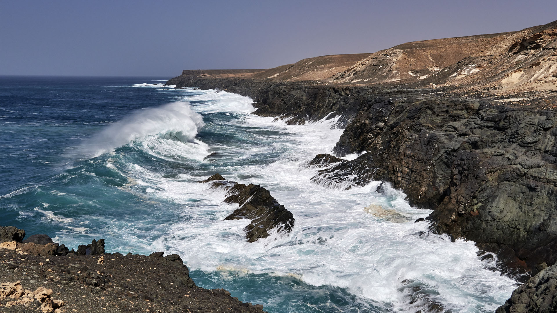 Bahía de las Gaviotas nahe Los Molinos Fuerteventura.