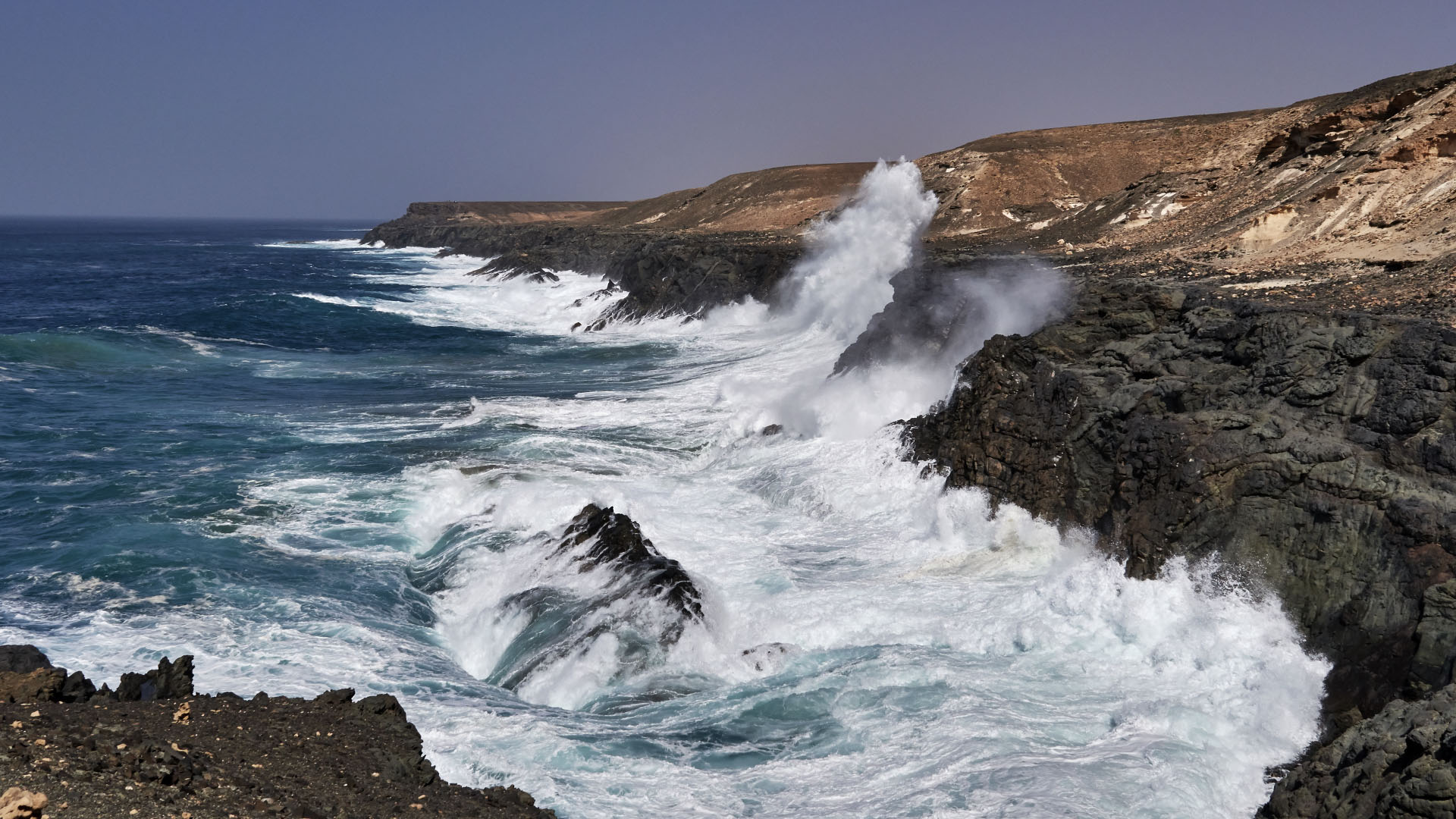 Bahía de las Gaviotas nahe Los Molinos Fuerteventura.