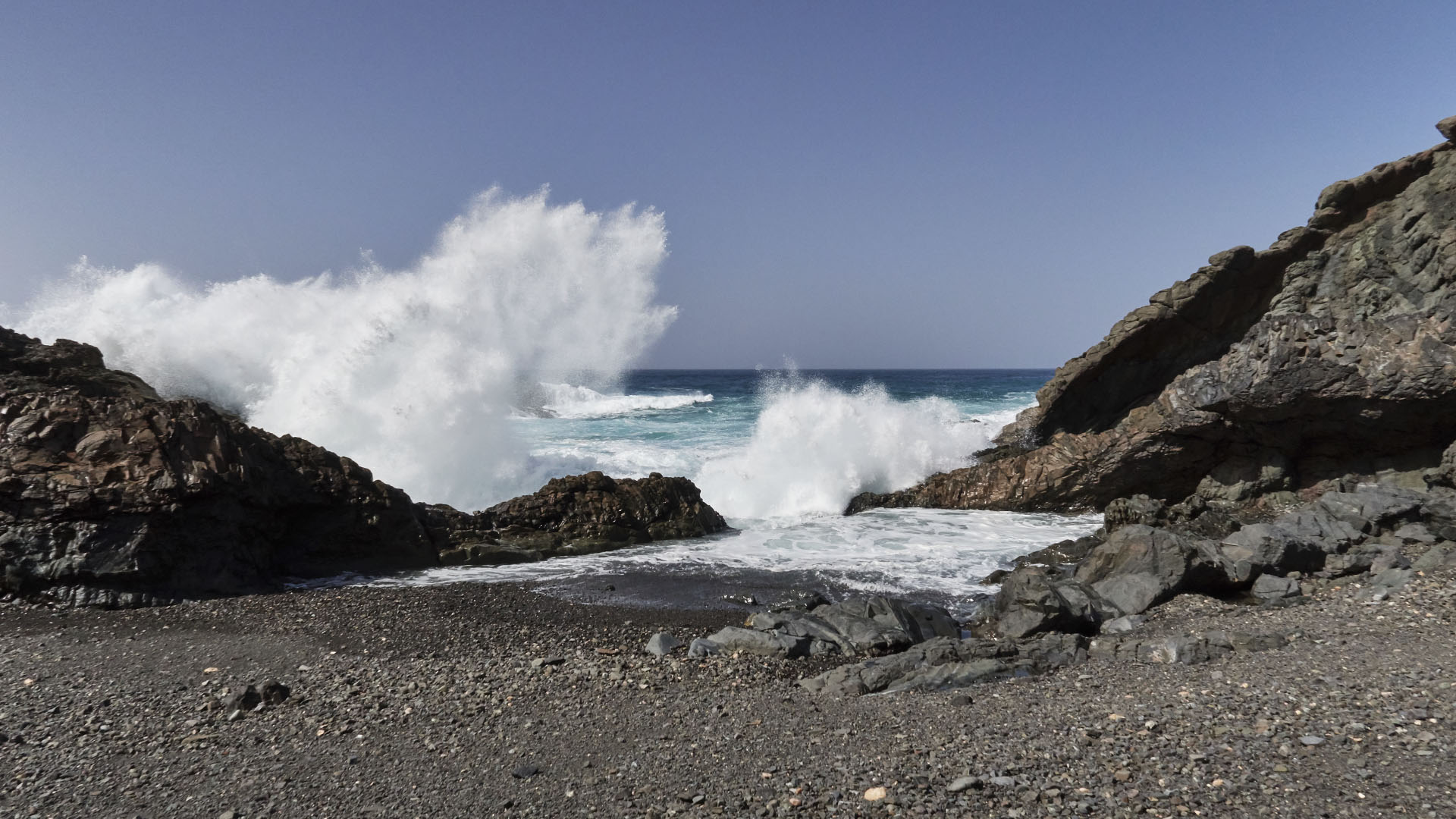 Bahía de las Gaviotas nahe Los Molinos Fuerteventura.