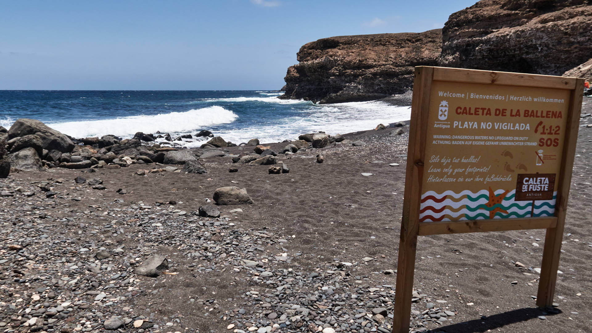 Caleta de la Ballena Pozo Negro Fuerteventura.