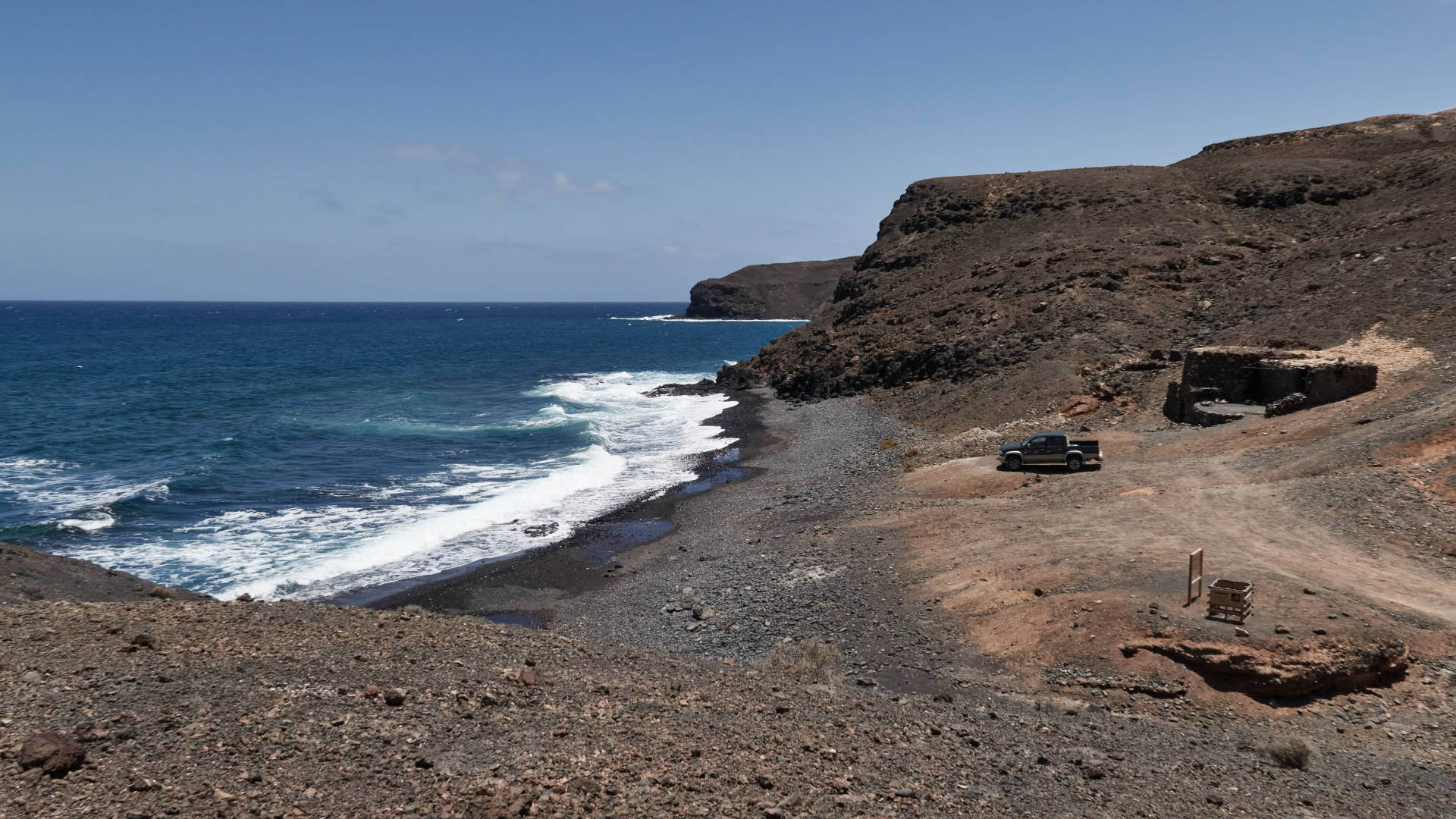 Playa Majada de las Cabras Pozo Negro Fuerteventura.