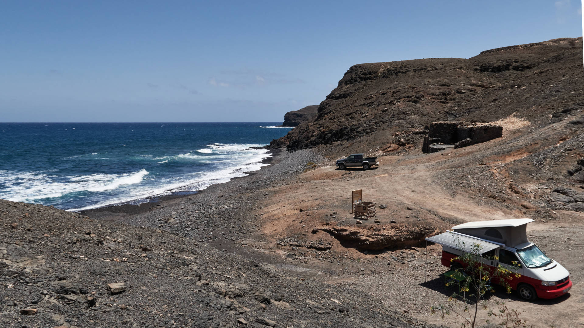 Playa Majada de las Cabras Pozo Negro Fuerteventura.