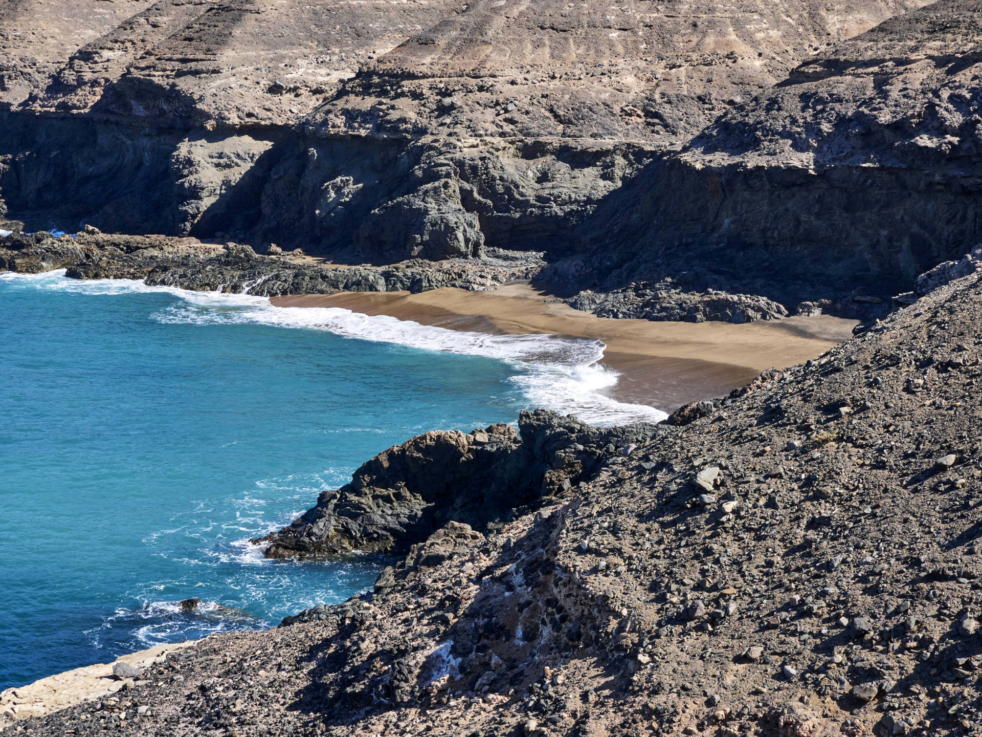Der Playa de los Muertos nahe Ajuy Fuerteventura.