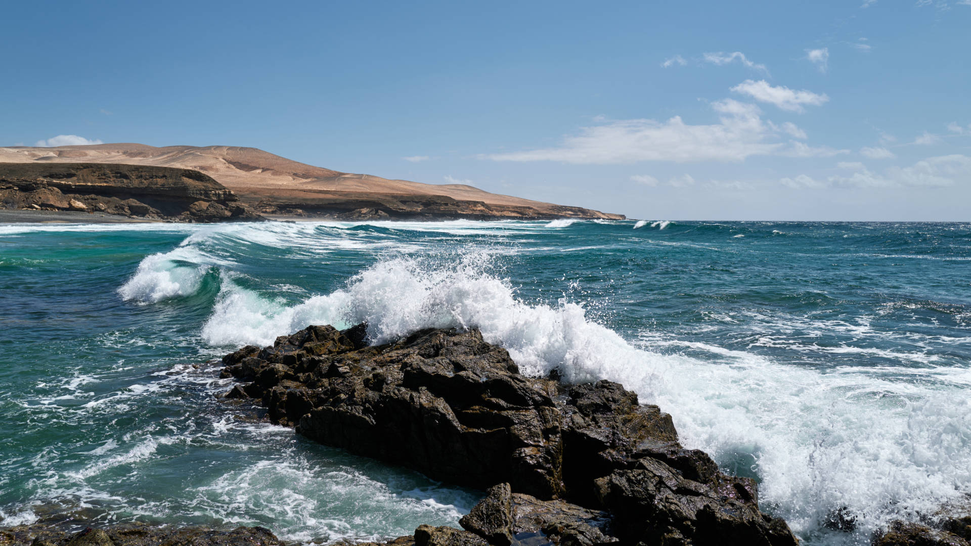 Der Strand Playa de Garcey nahe Pájara Fuerteventura.