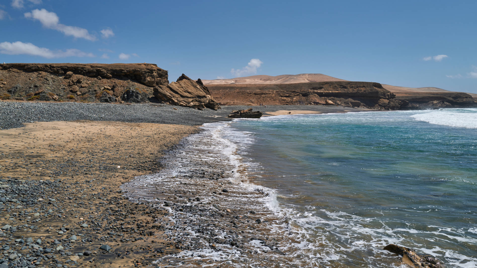 Der Strand Playa de Garcey nahe Pájara Fuerteventura.