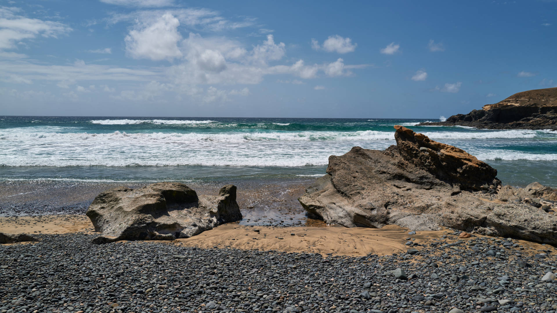 Der Strand Playa de Garcey nahe Pájara Fuerteventura.