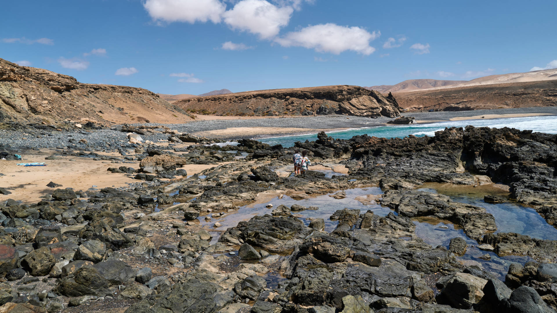 Der Strand Playa de Garcey nahe Pájara Fuerteventura.