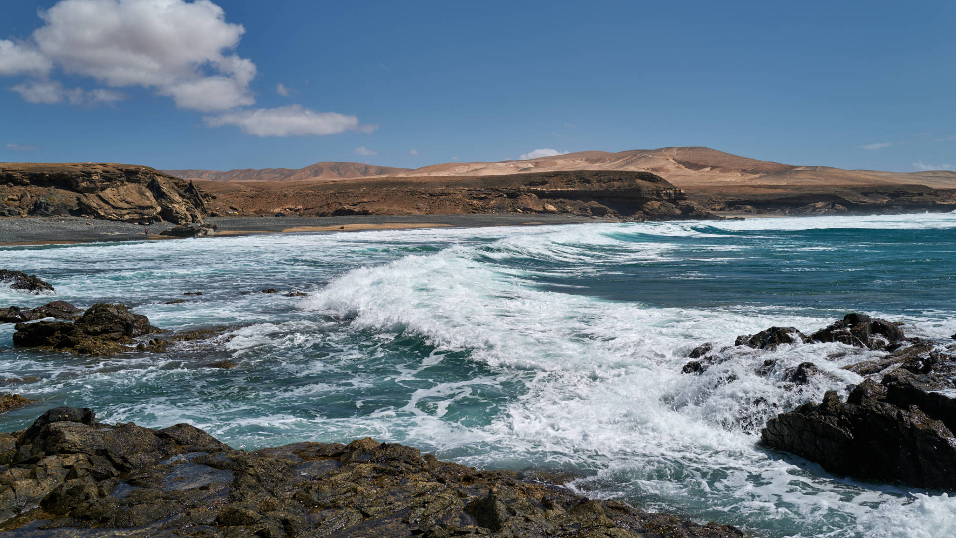 Der Strand Playa de Garcey nahe Pájara Fuerteventura.