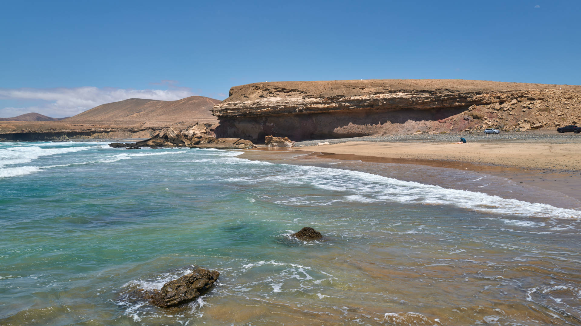 Der Strand Playa de Vigocho nahe Pájara Fuerteventura.