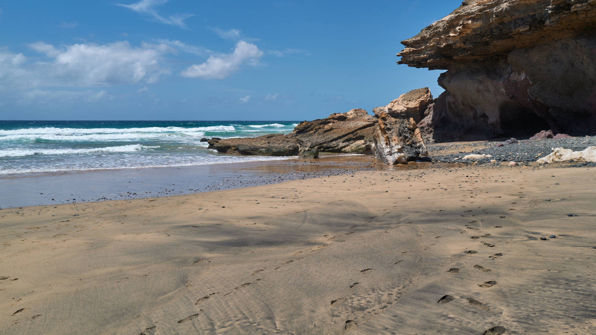 Der Strand Playa de Vigocho nahe Pájara Fuerteventura.