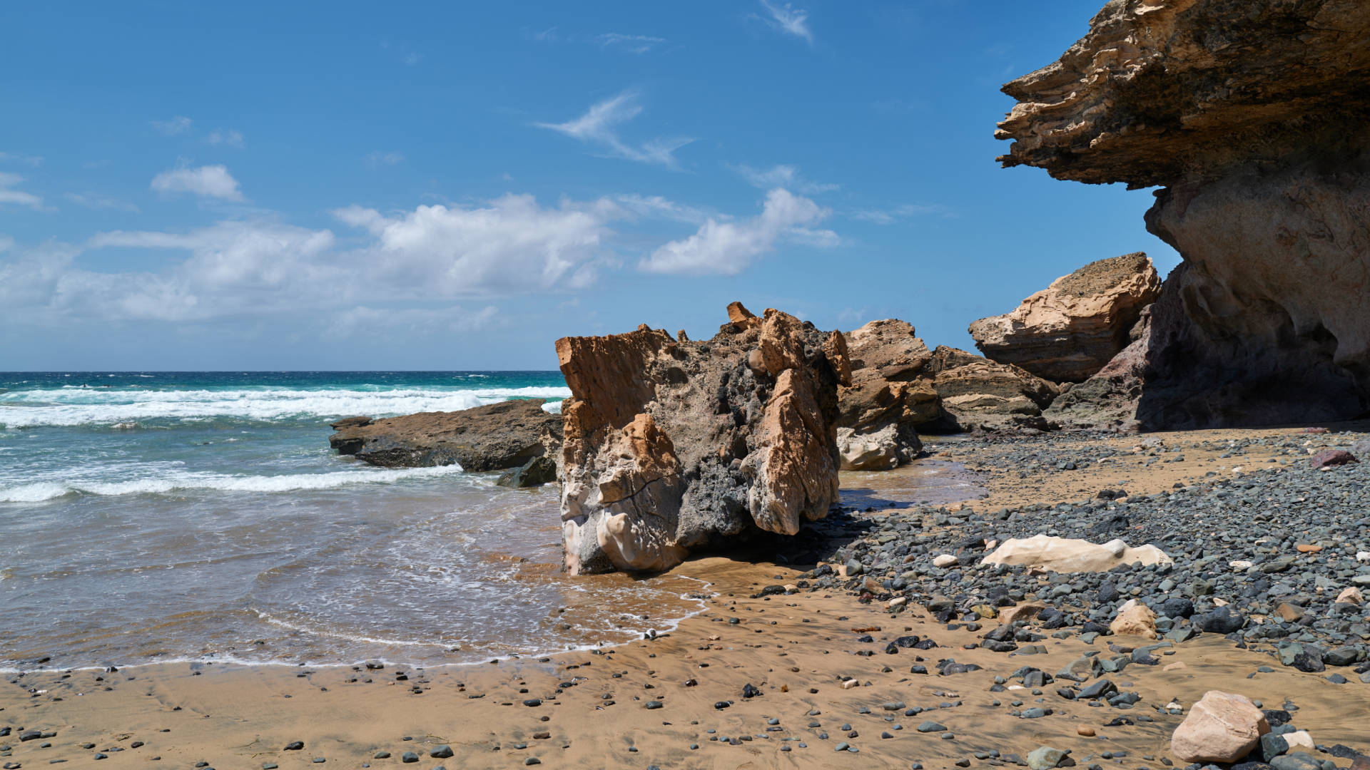 Der Strand Playa de Vigocho nahe Pájara Fuerteventura.