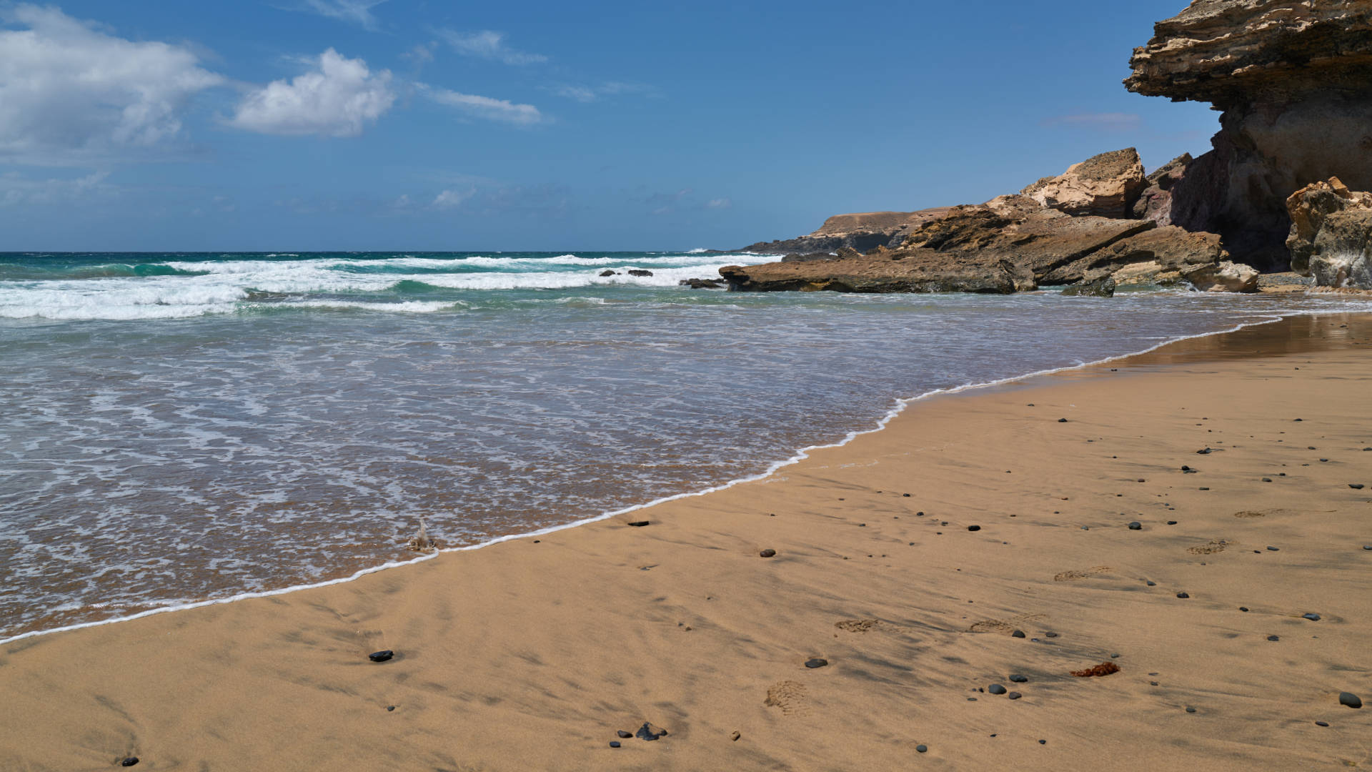 Der Strand Playa de Vigocho nahe Pájara Fuerteventura.