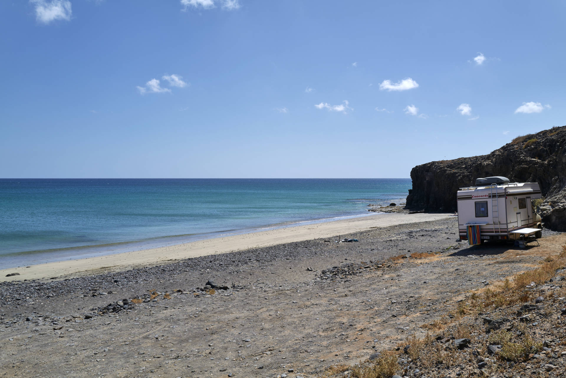 Der Playa de la Jaqueta zwischen La Lajita und Costa Calma.