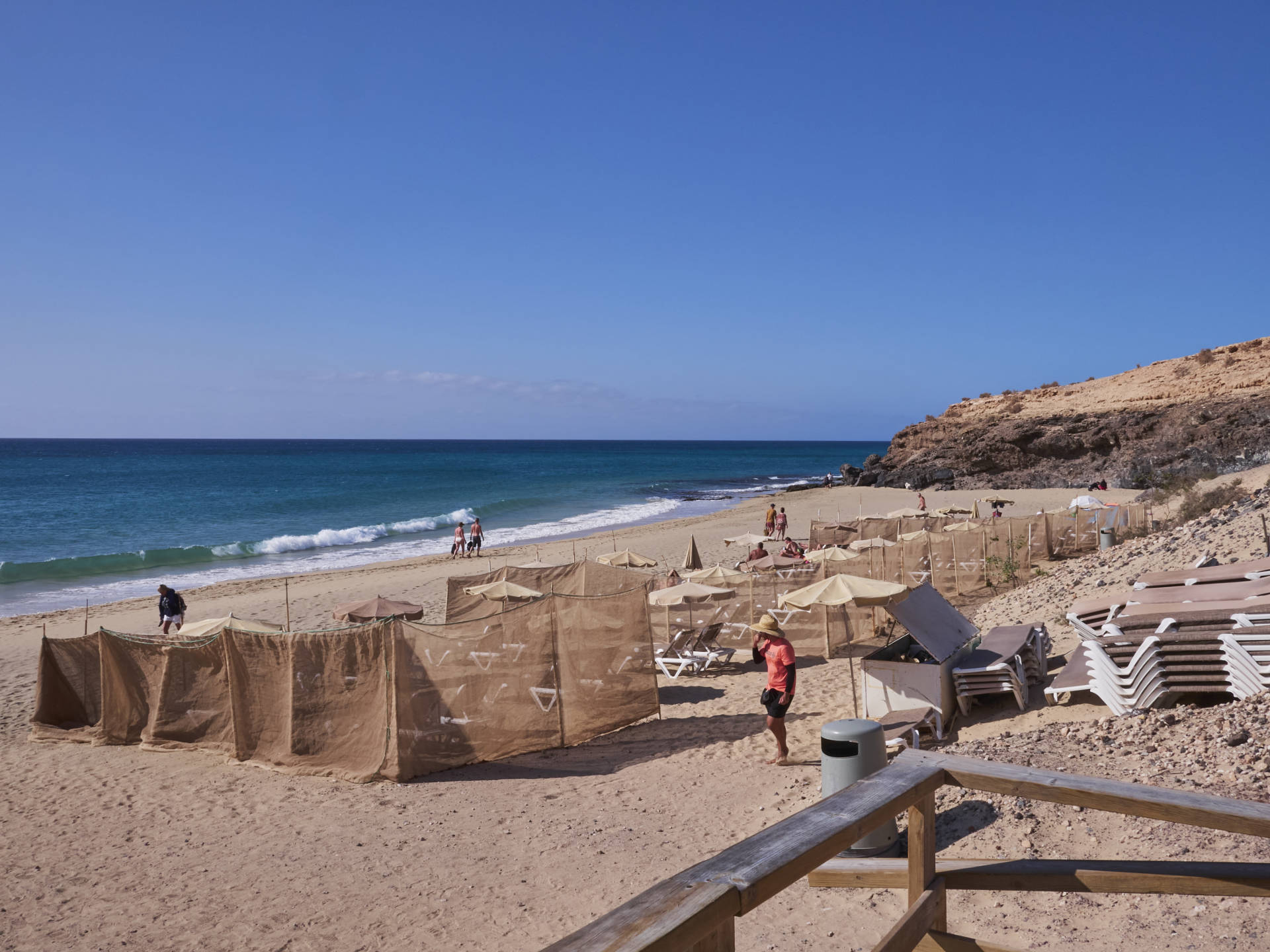 Fuerteventura – Playas de Costa Calma am frühen Morgen.