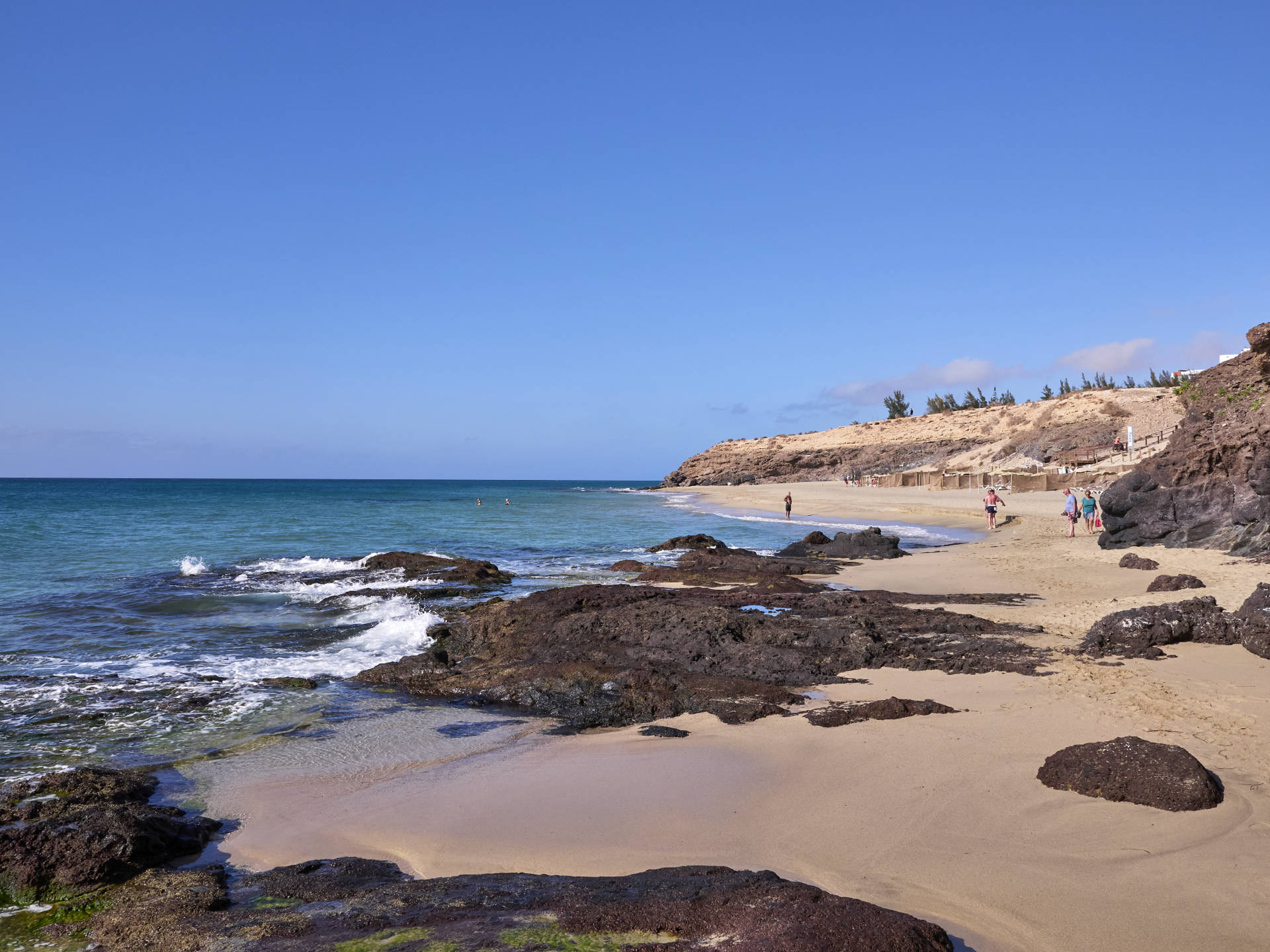 Fuerteventura – Playa de Jandía aka Playa Esmeralda am frühen Morgen.