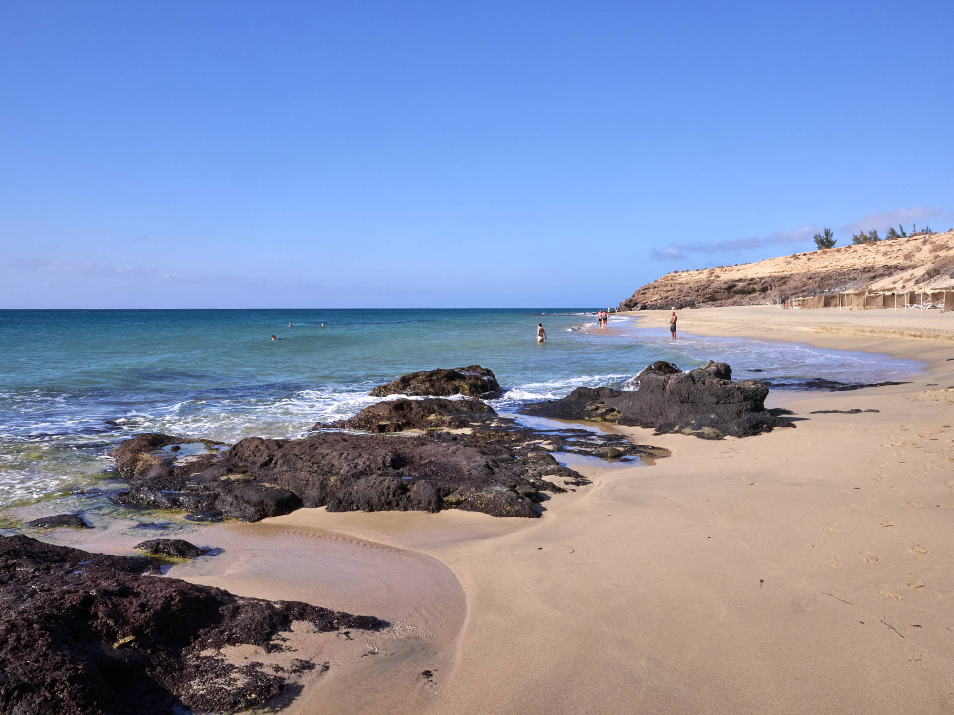 Fuerteventura – Playa de Jandía aka Playa Esmeralda am frühen Morgen.