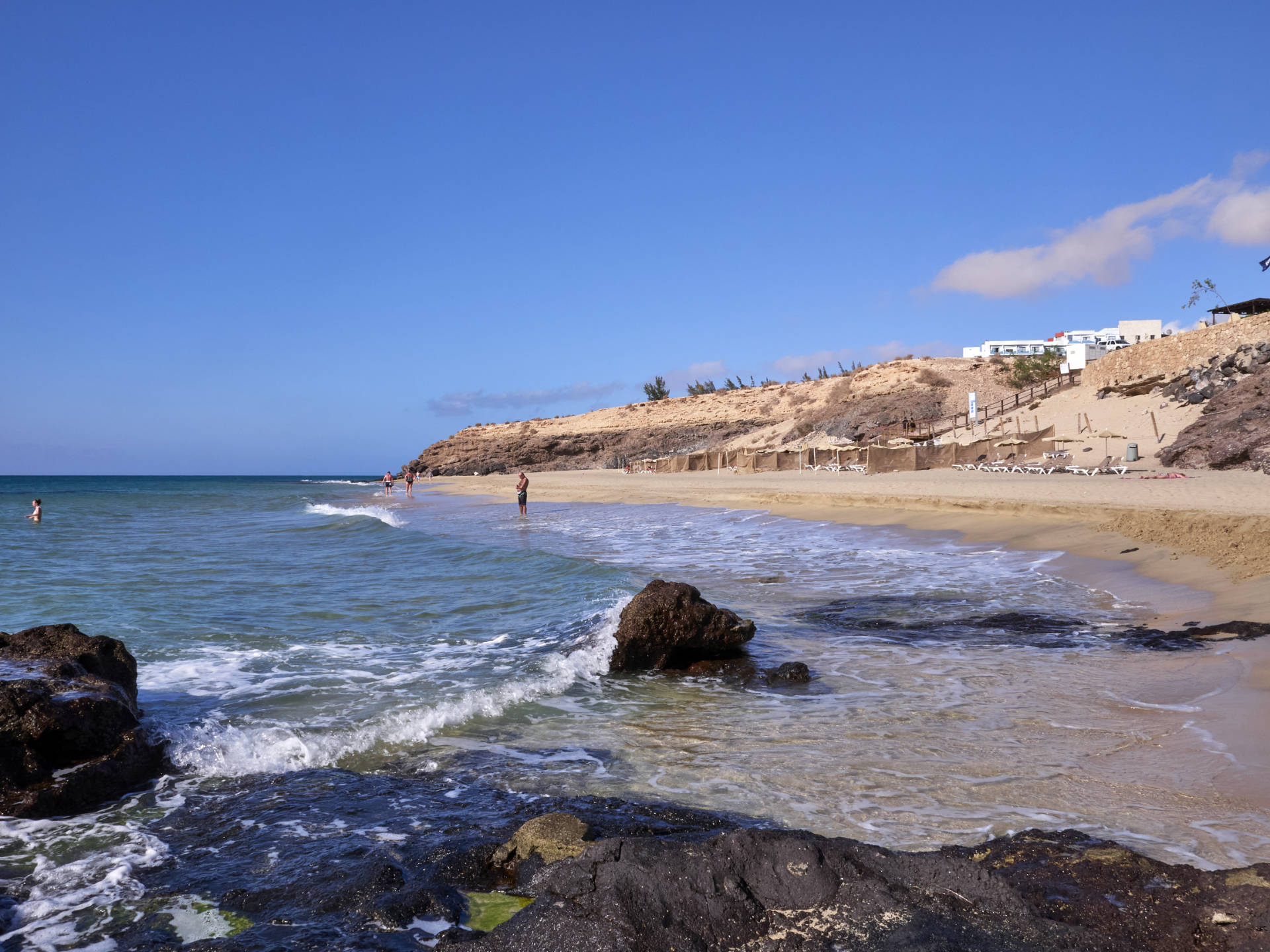 Fuerteventura – Playa de Jandía aka Playa Esmeralda am frühen Morgen.