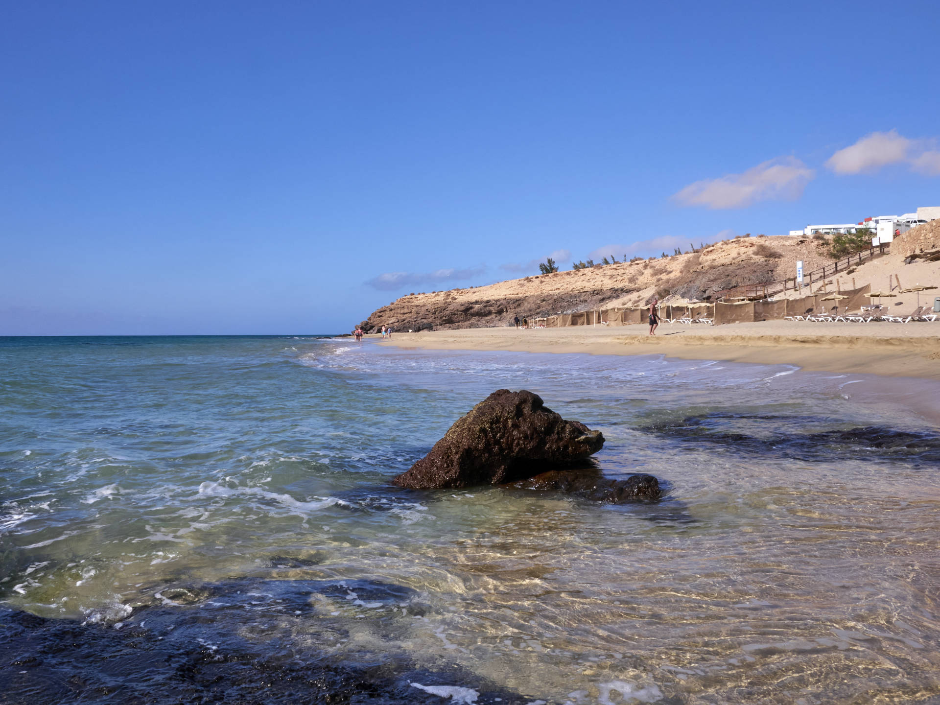 Fuerteventura – Playa de Jandía aka Playa Esmeralda am frühen Morgen.
