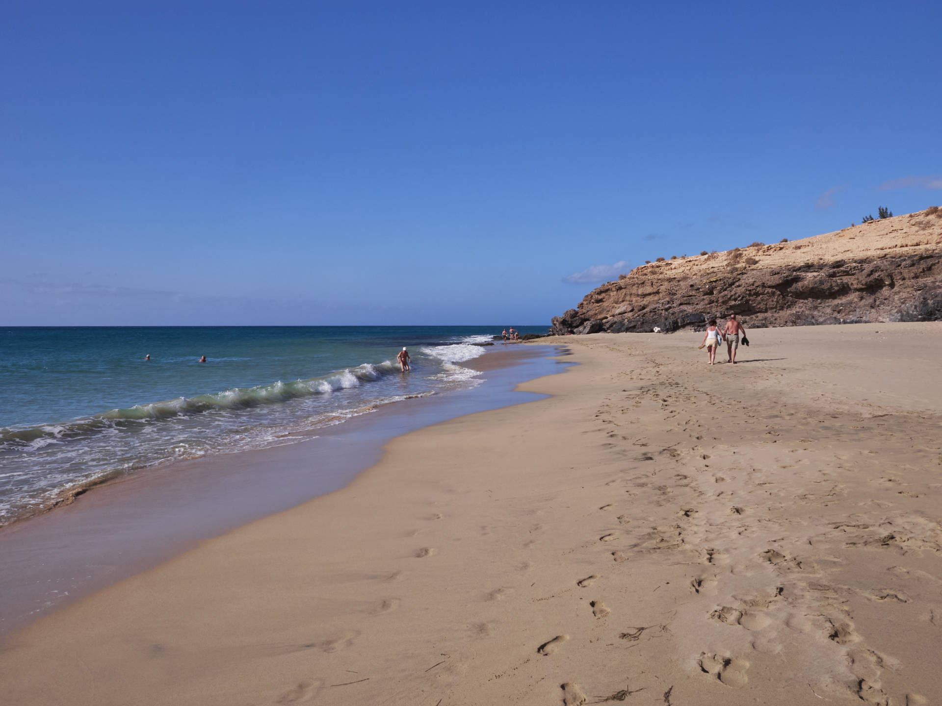Fuerteventura – Playa de Jandía aka Playa Esmeralda am frühen Morgen.