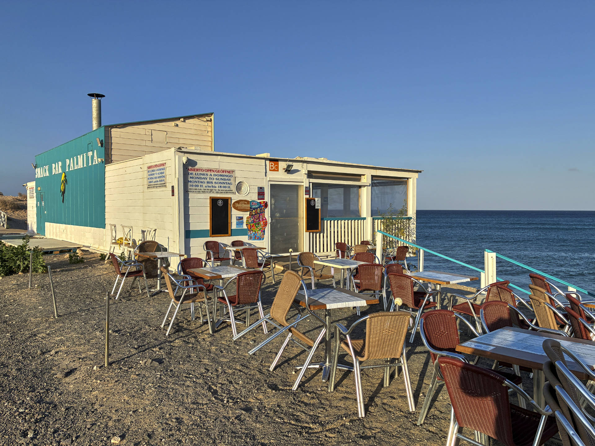 Fuerteventura – Playa de Jandía aka Playa Esmeralda im späten Abendlicht.