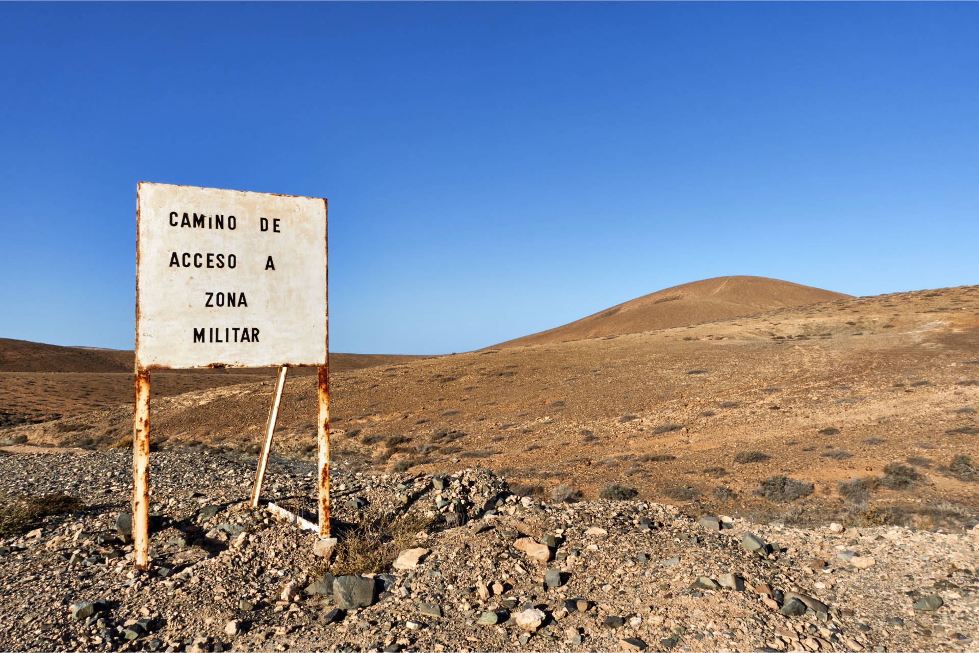 Playas negras Fuerteventura – militärisches Sperrgebiet.