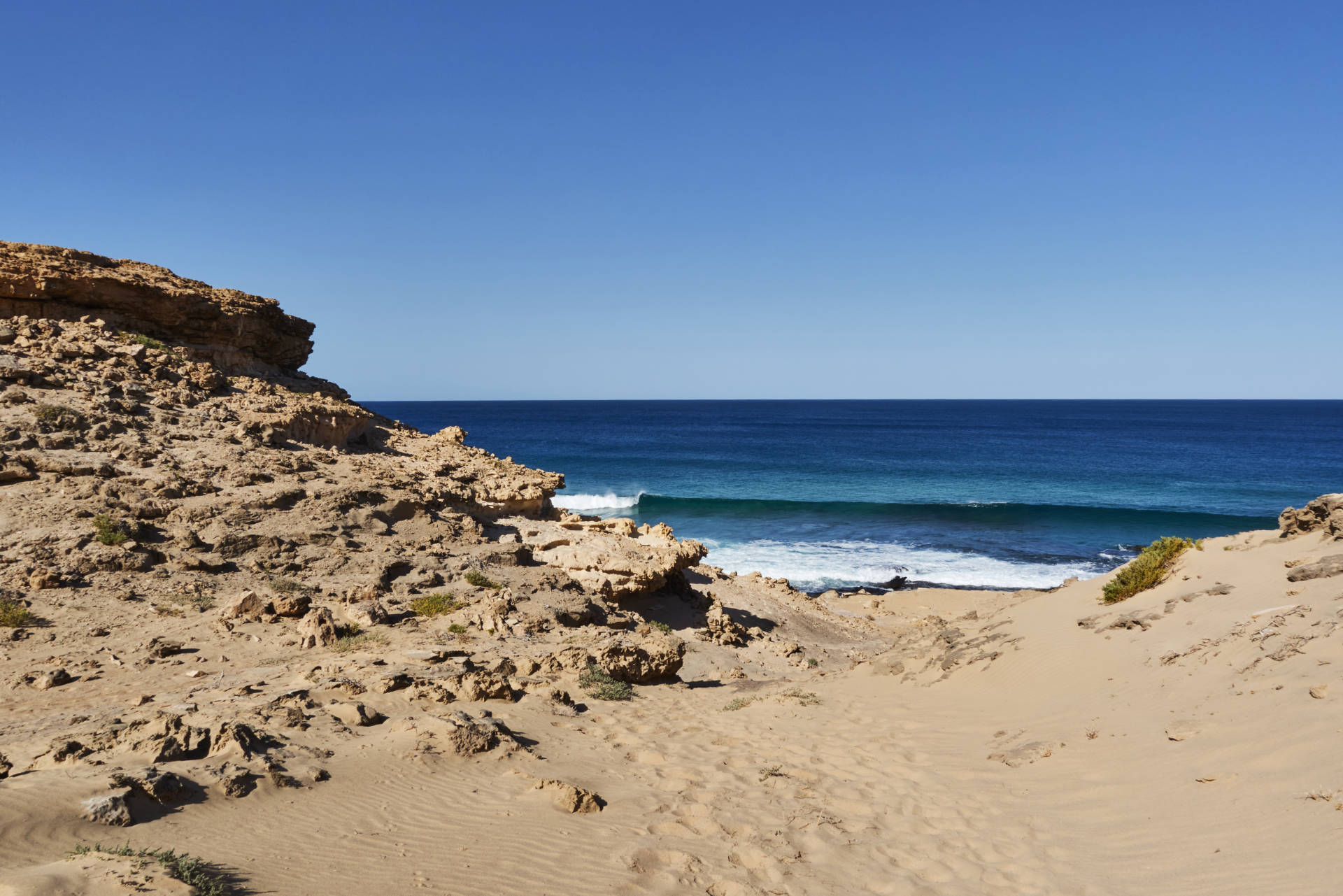Die Küstenlinie bei Agua Liques Fuerteventura.