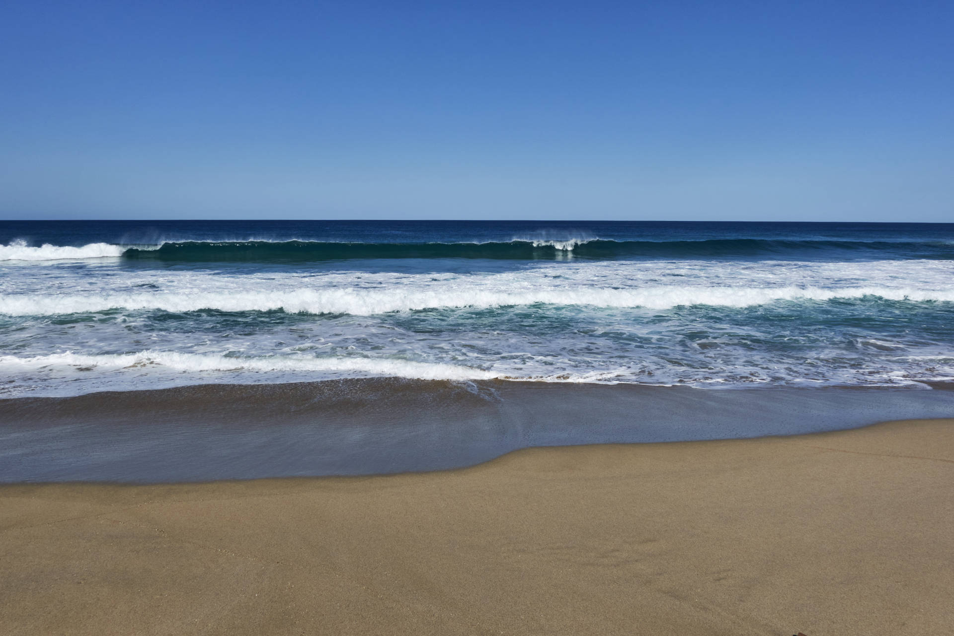 Der kleine aber schöne Sandstrand bei Agua Liques nahe La Pared, Fuerteventura.