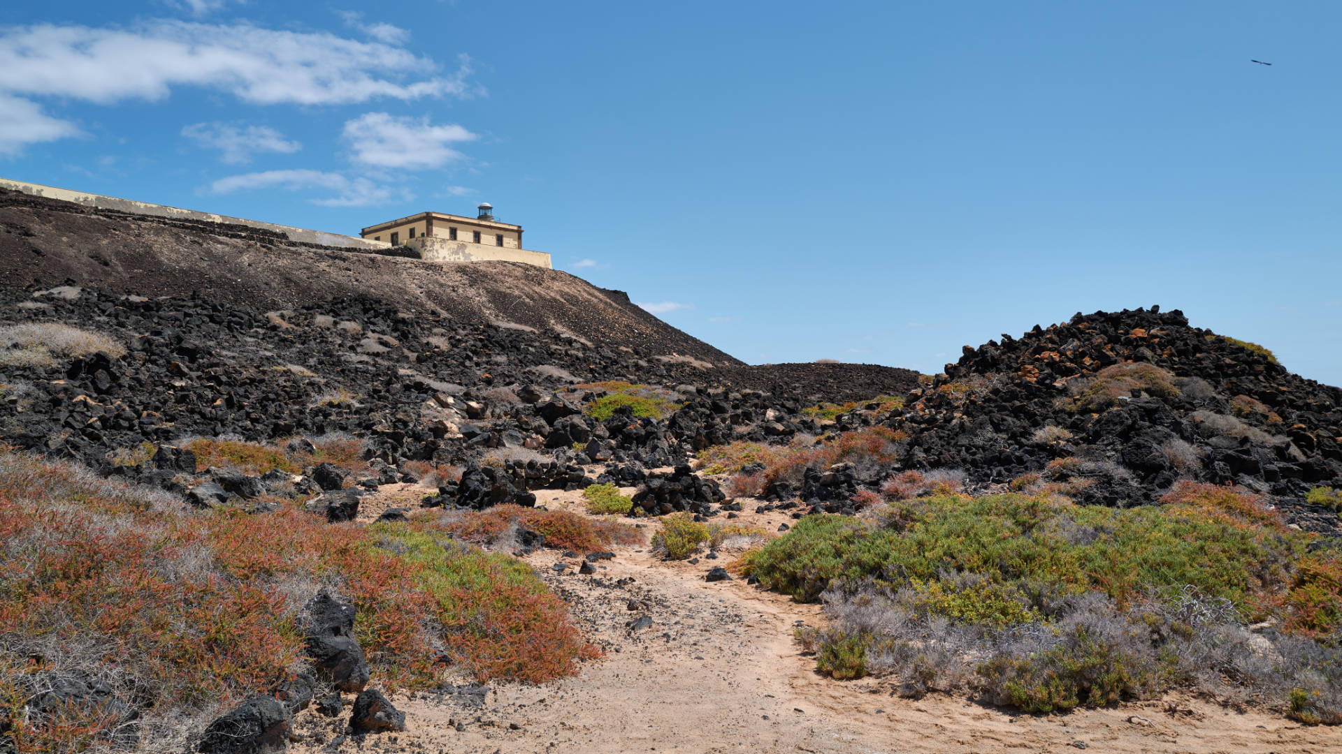 Faro Martiño Isla de Lobos Fuerteventura.