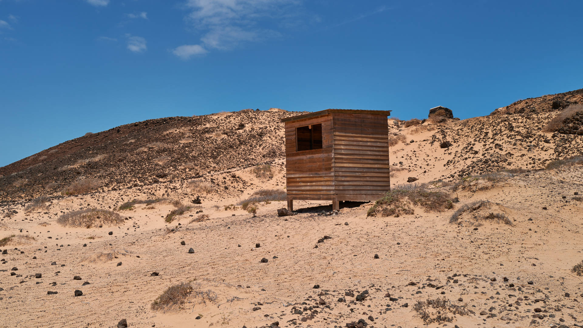 Ornithologische Warte Isla de Lobos Fuerteventura.