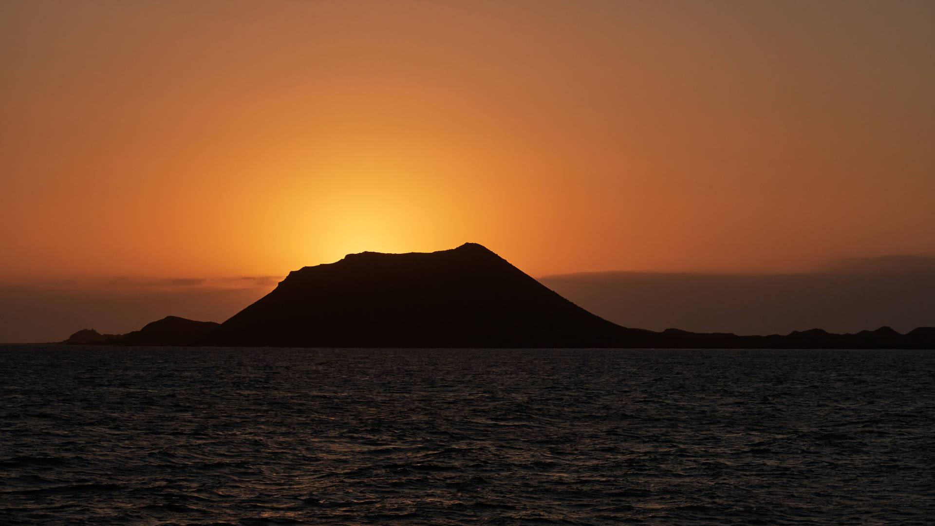 Sunrise Isla de Lobos Fuerteventura.