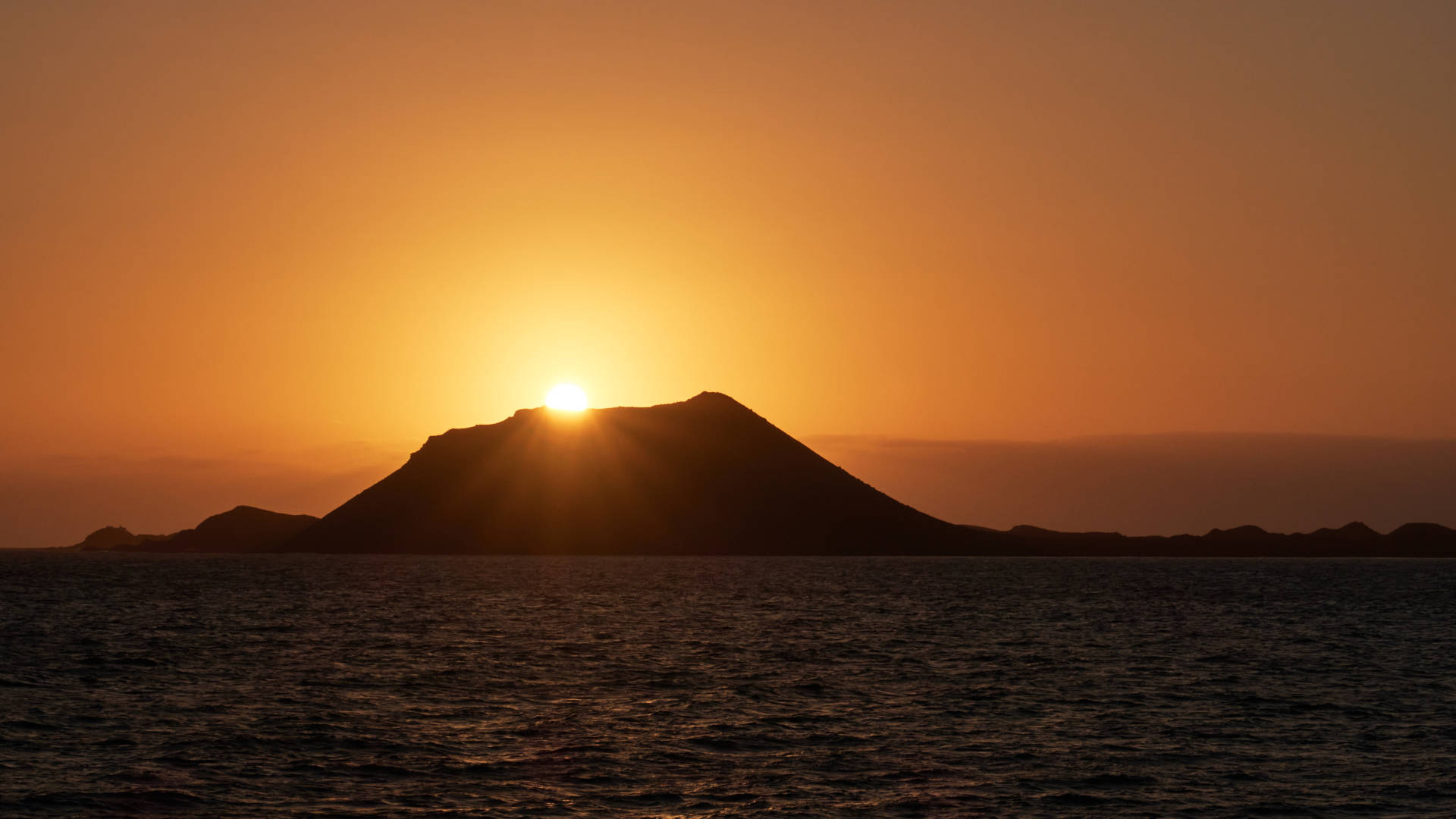 Sunrise Isla de Lobos Fuerteventura.
